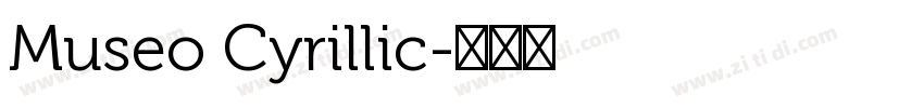 Museo Cyrillic字体转换
